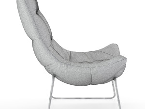 leren fauteuil hugo armchair 3D 模型
