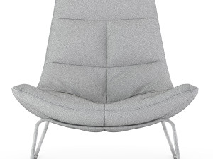 leren fauteuil hugo armchair 3D 模型