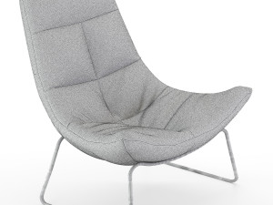 leren fauteuil hugo armchair 3D 模型