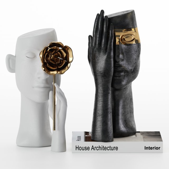 one eye face vases Modelo 3D .c4d .max .obj .3ds .fbx .stl .blend 