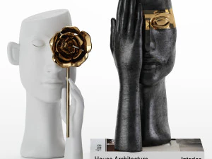 одне око обличчя вази 3D Модель