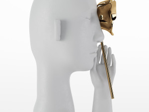 one eye face vases Modelo 3D