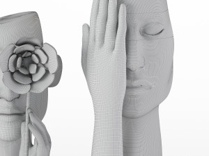one eye face vases Modelo 3D