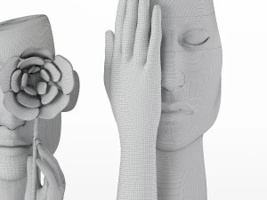 one eye face vases 3D Model