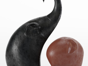 elephant figurines decor Modelo 3D