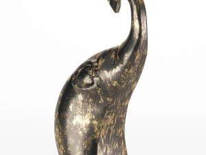 elephant figurines decor 3D Model