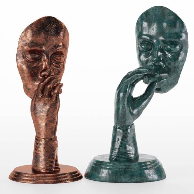 retro smoker sculpture set10 Model 3D .c4d .max .obj .3ds .fbx .stl .blend 