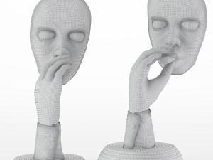 retro smoker sculpture set09 Modelo 3D