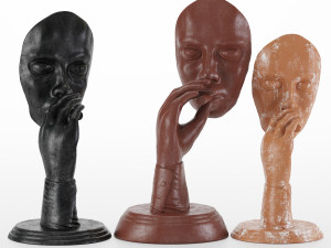 retro smoker sculpture set11 3D Model