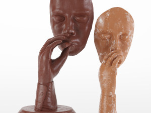 retro smoker sculpture set11 3D मॉडल