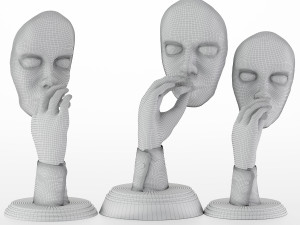 retro smoker sculpture set11 3D मॉडल