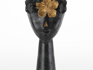 floral girls bust statue 3D Model