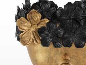 floral girls bust statue 3D Model