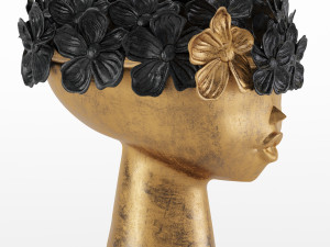 floral girls bust statue 3D Model