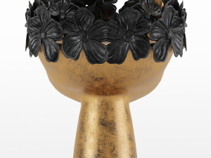 floral girls bust statue 3D Model