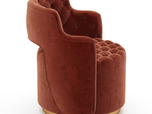 haute house tatiana tufted armchair 3D Model
