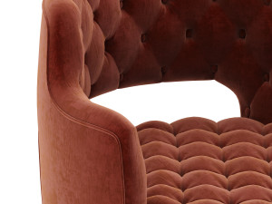 haute house tatiana tufted armchair 3D Model