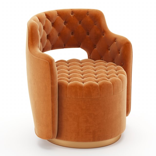 haute house tatiana tufted armchair 3D Model .c4d .max .obj .3ds .fbx .stl .blend 