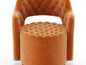 haute house tatiana tufted armchair 3D Model