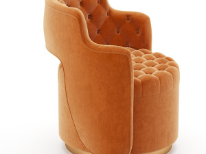 haute house tatiana tufted armchair 3D Model