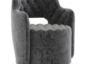 haute house tatiana tufted armchair 3D Model