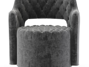 haute house tatiana tufted armchair 3D Model