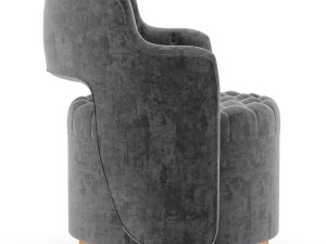 haute house tatiana tufted armchair 3D Model