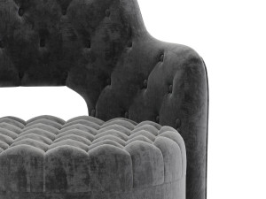 haute house tatiana tufted armchair 3D Model