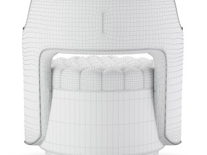 haute house tatiana tufted armchair 3D Model