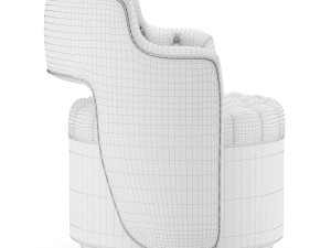 haute house tatiana tufted armchair 3D Model