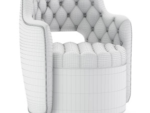haute house tatiana tufted armchair 3D Model