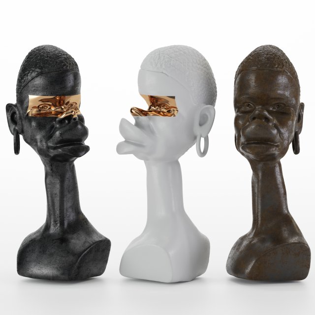 personality abstract figurine 3D Model .c4d .max .obj .3ds .fbx .stl .blend 