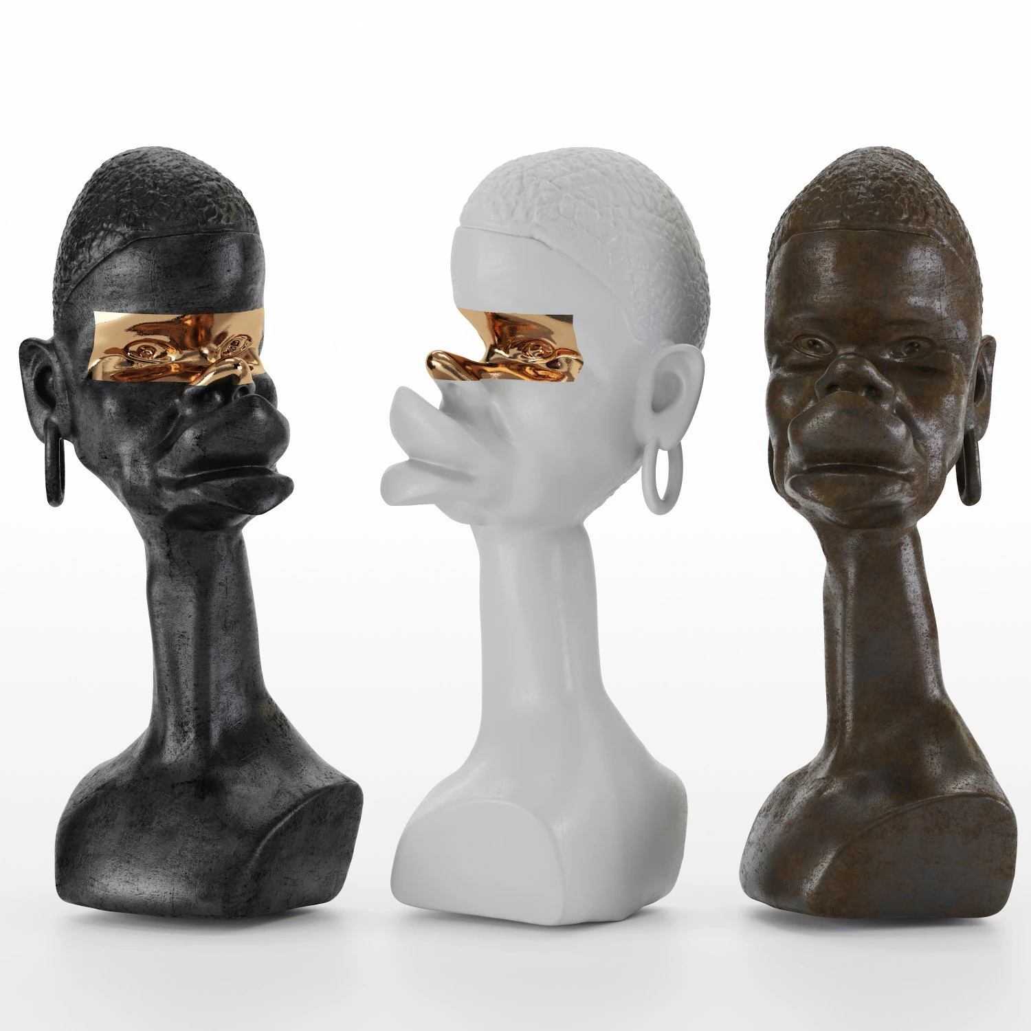 personality abstract figurine 3D Model .c4d .max .obj .3ds .fbx .stl .blend