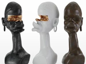 人格の抽象的な置物 3Dモデル