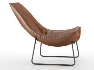 leren fauteuil beal armchair 3D Model
