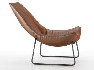 leren fauteuil beal armchair 3D Model
