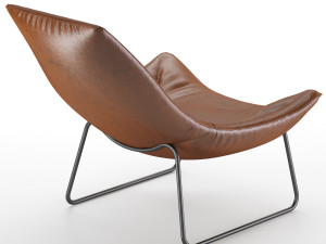 leren fauteuil beal armchair 3D Model
