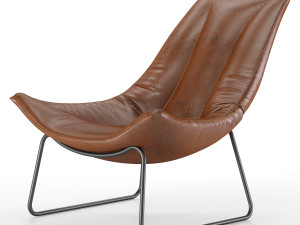 leren fauteuil beal armchair 3D Model