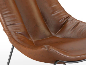 leren fauteuil beal armchair 3D Model