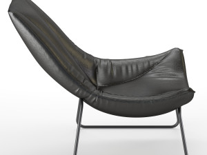 leren fauteuil beal armchair 3D Model