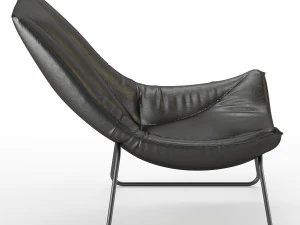 leren fauteuil beal armchair 3D Model