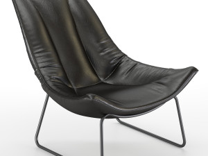 leren fauteuil beal armchair 3D Model