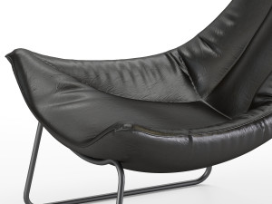 leren fauteuil beal armchair 3D Model