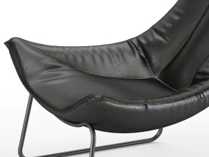leren fauteuil beal armchair 3D Model