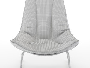leren fauteuil beal armchair 3D Model