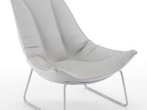 leren fauteuil beal armchair 3D Model