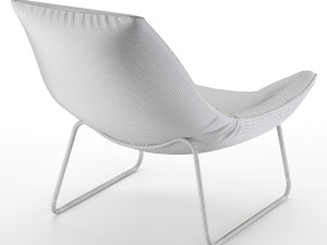 leren fauteuil beal armchair 3D Model
