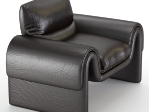 vintage de sede leather armchair 3Dモデル