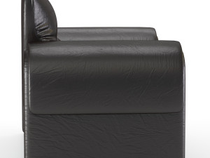 vintage de sede leather armchair 3Dモデル
