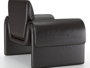 vintage de sede leather armchair 3Dモデル